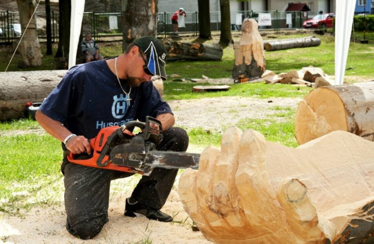 Řezbáři se po roce opět sjeli na Sympozium Desná 2016